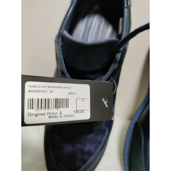 NWOB Sarar Camouflage Running Sneaker Shoes Lace Up Navy Mens Size 8.5 - Picture 10 of 11